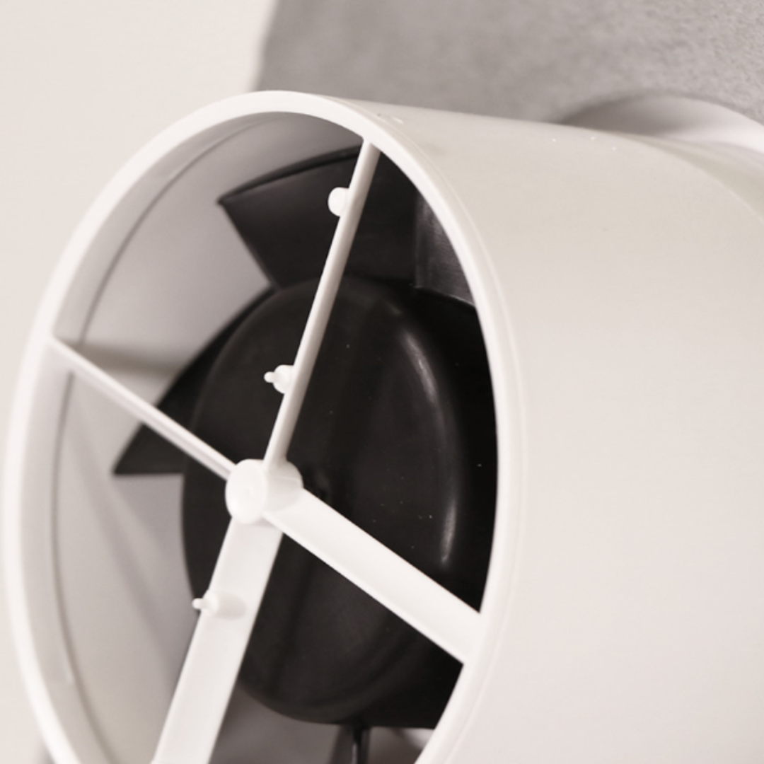 MORI WMF 100mm WHITE Weatherproof Multi-Functional Sub-Floor Ventilation Fan