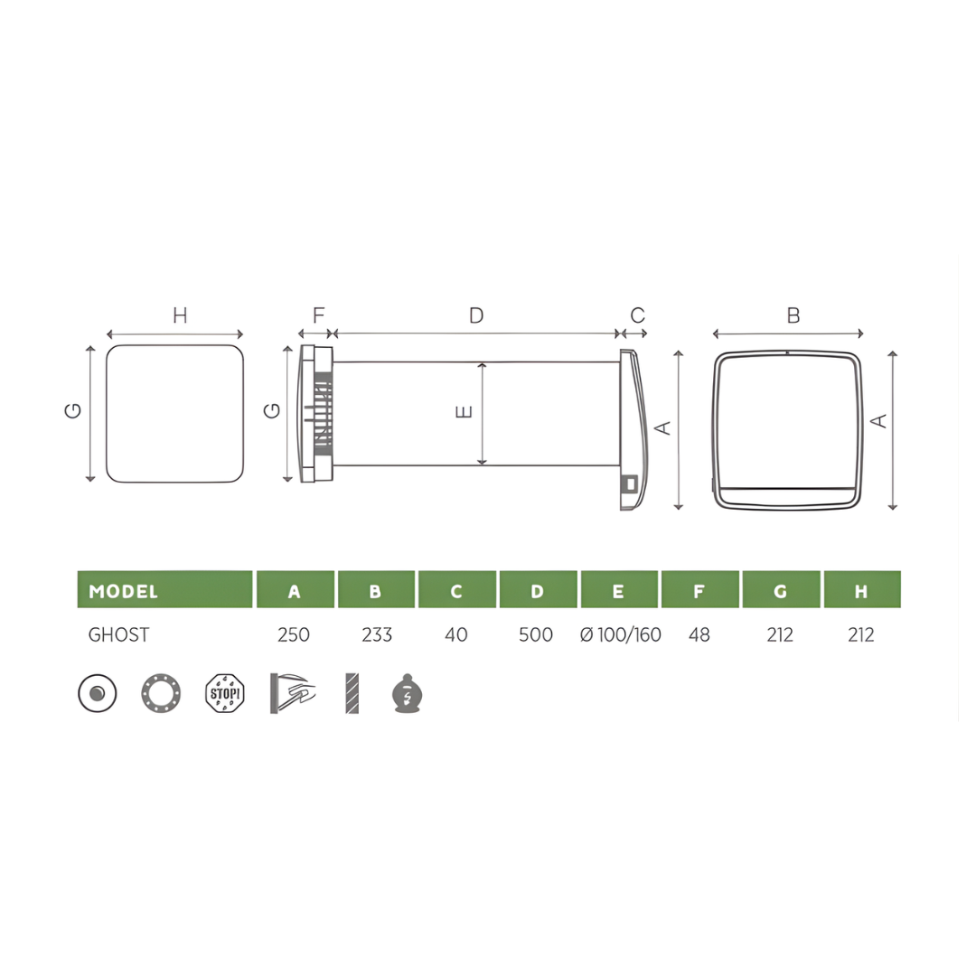 Ghost Wireless 160 Model Specs