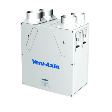 Left-hand Vent-Axia Lo-Carbon Sentinel Kinetic FH heat recovery ventilation unit