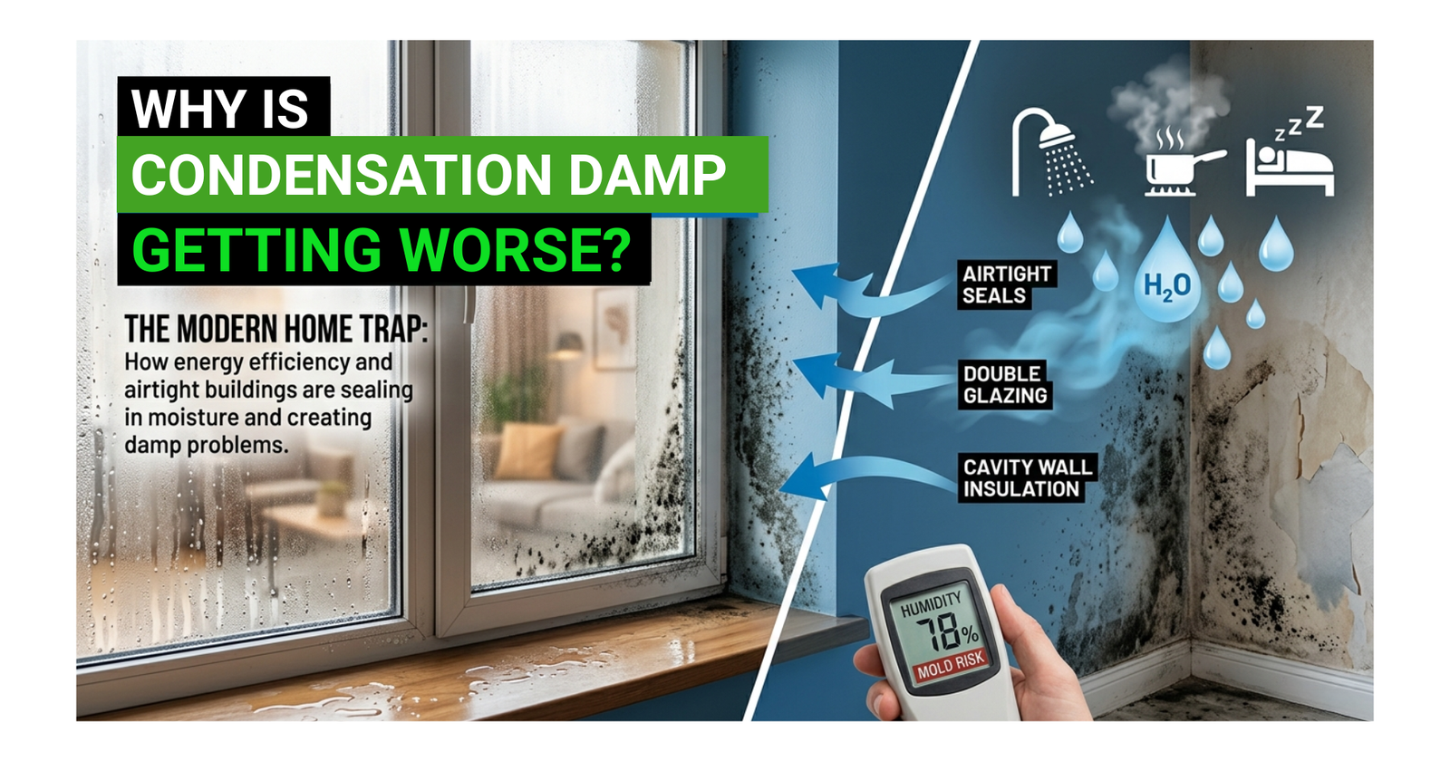 Why More UK Homes Are Battling Condensation Damp Than Ever Before