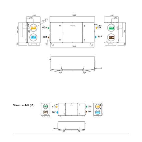 Domekt CF 700 H C6M size
