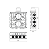 Air Excellent 800 Series DBOX DB824 (24 Port) Design Dimensions  