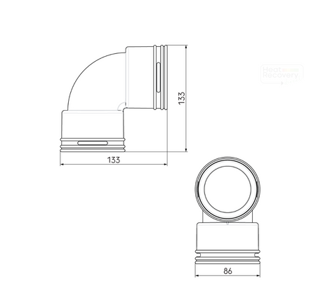 Air Excellent AE34C Bend 90° 2