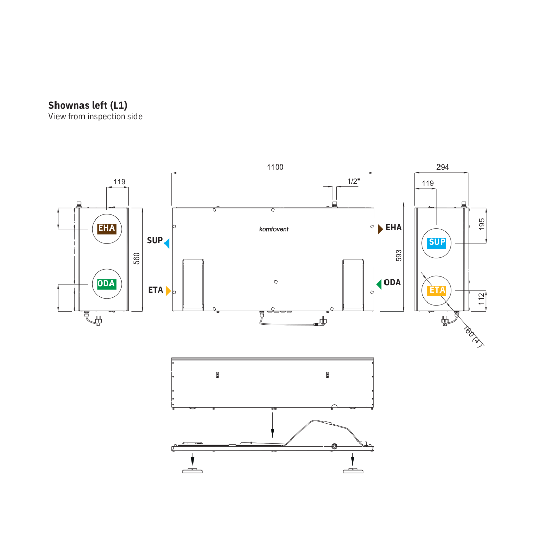Domekt CF 200 F C8 Size
