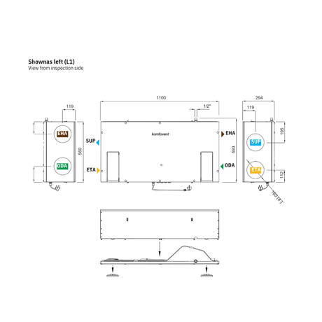 Domekt CF 200 F C8 Size