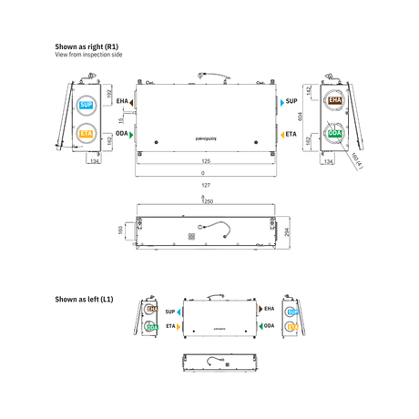 Domekt CF 250 F C6  Size