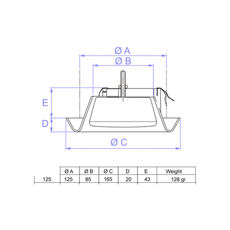 Extract Air Valve - 125mm