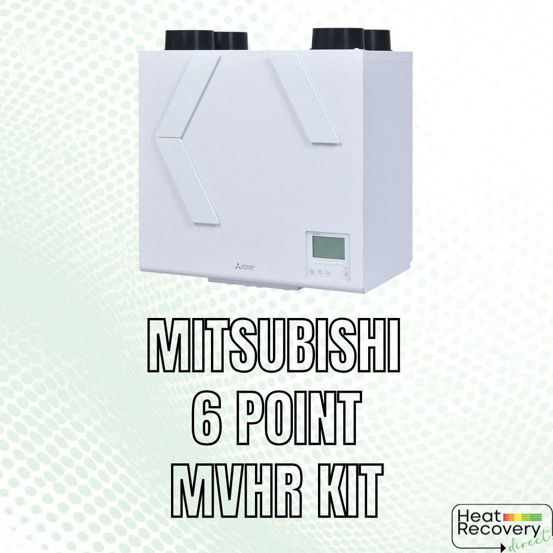 Mitsubishi VL-250 6-Point Heat Recovery (MVHR) Kit