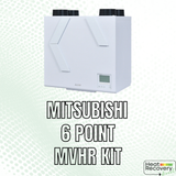 Mitsubishi VL-250 6-Point Heat Recovery (MVHR) Kit