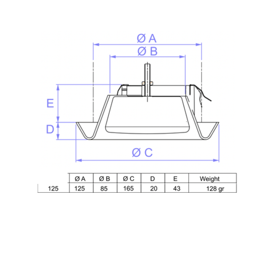 Supply Air Valve - 125mm