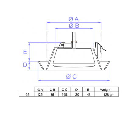 Supply Air Valve - 125mm