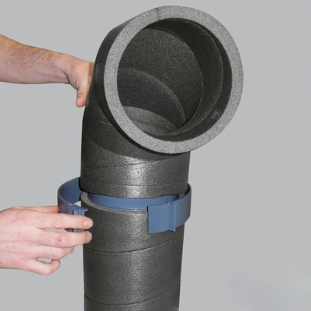 Ubbink Aerfoam connector 180mm Ducting Bend