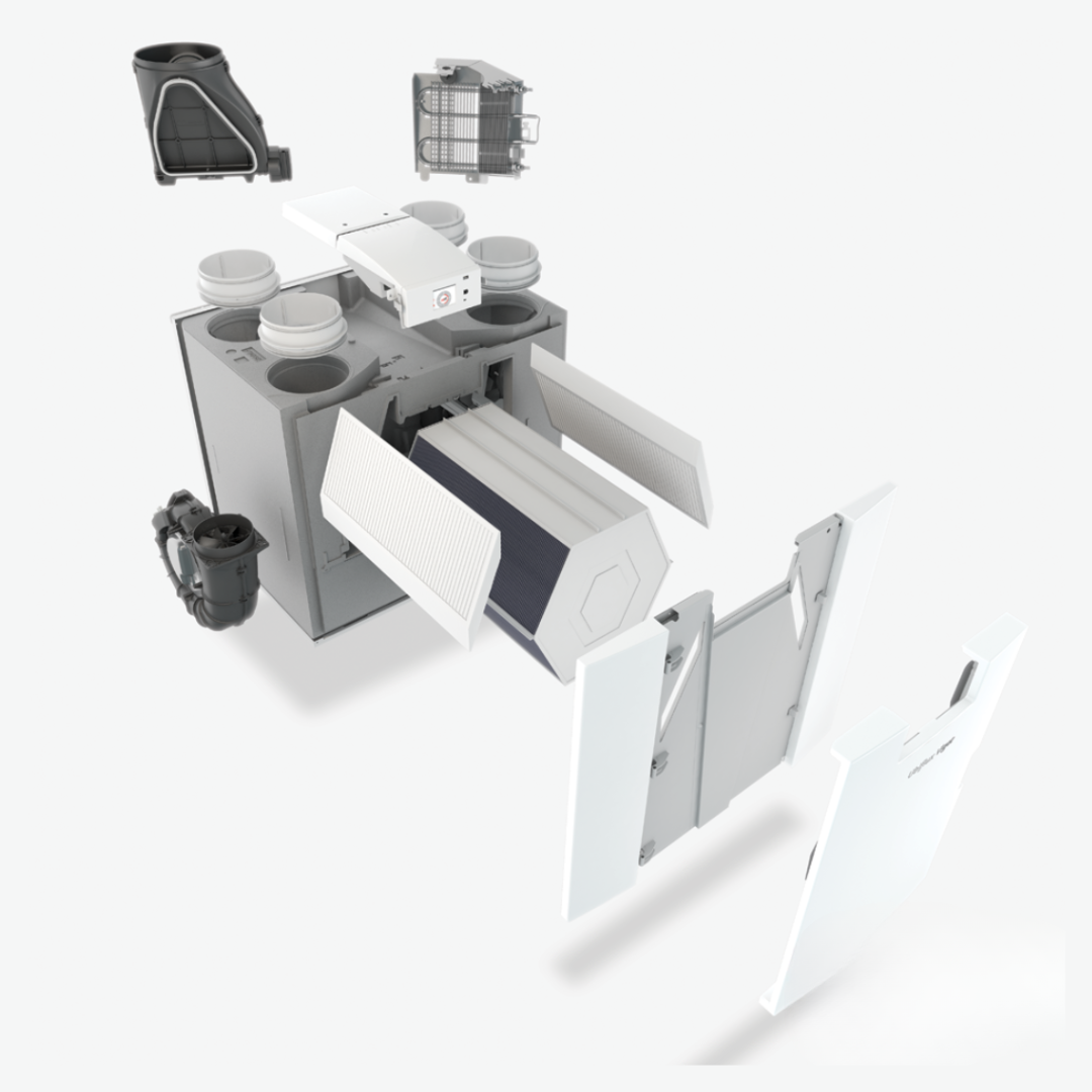 Ubiflux Vigor W225 - Right Hand Assembly Diagram