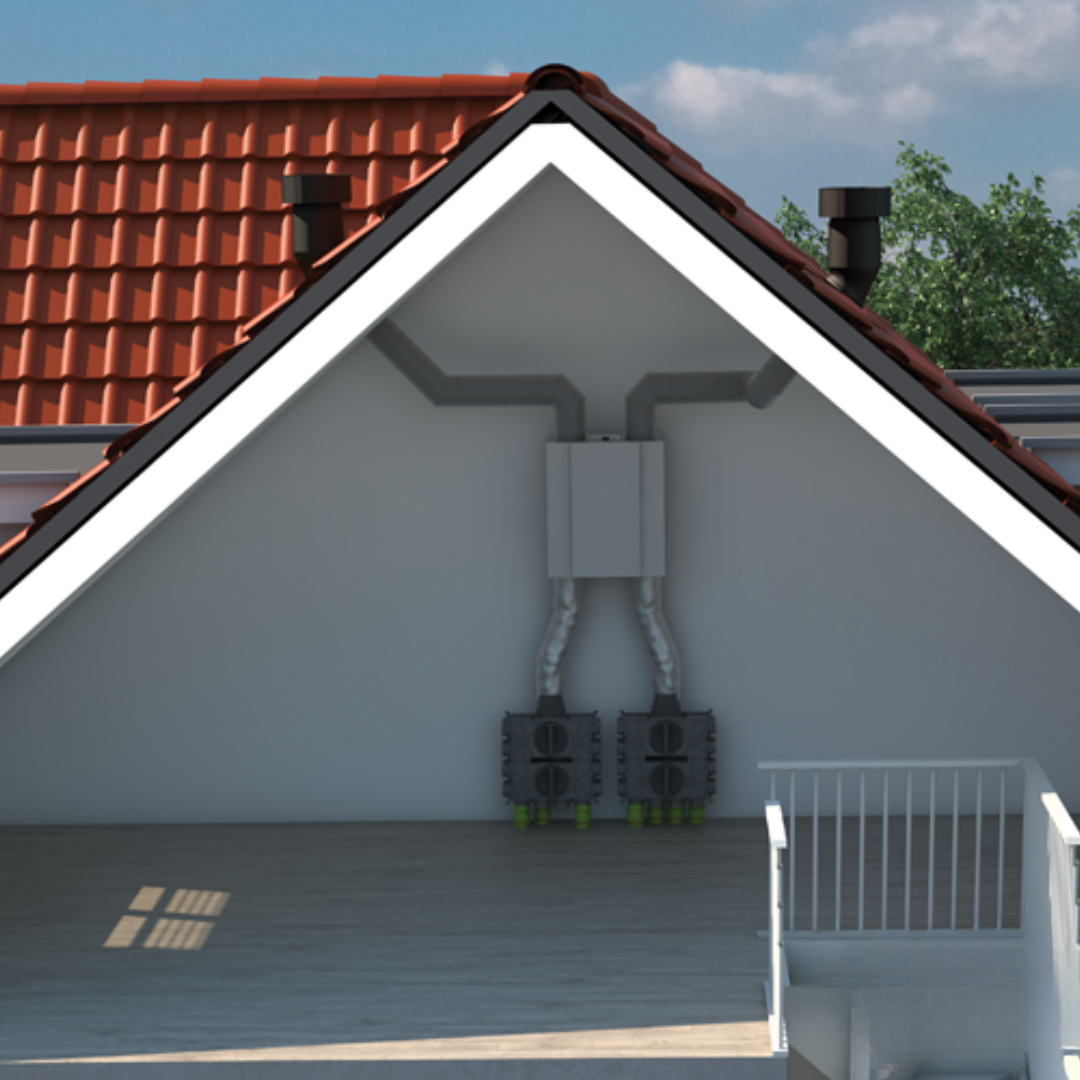 Ventus Roof Terminal 200-180 Pitched Roof