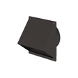 Wall Terminal 150mm Black
