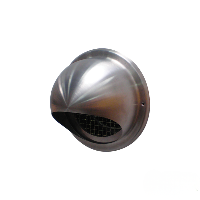 Wall terminal 125mm Stainless Steel