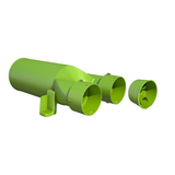 Air Excellent 2x AE34C Valve Adaptor 125mm 180°